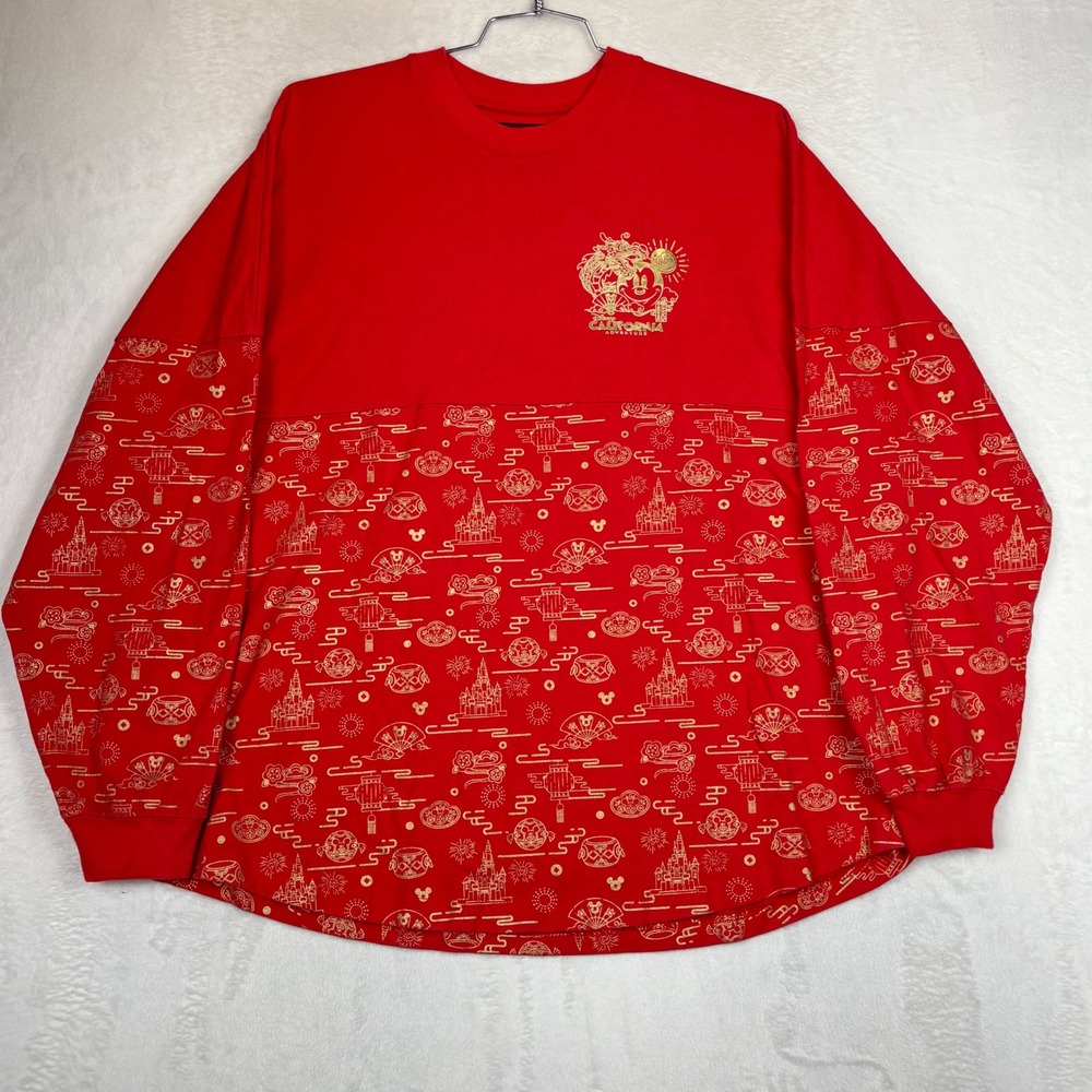 Disney Spirit Jersey Lunar New Year 2020 California Adventure Red Gold Mens XL